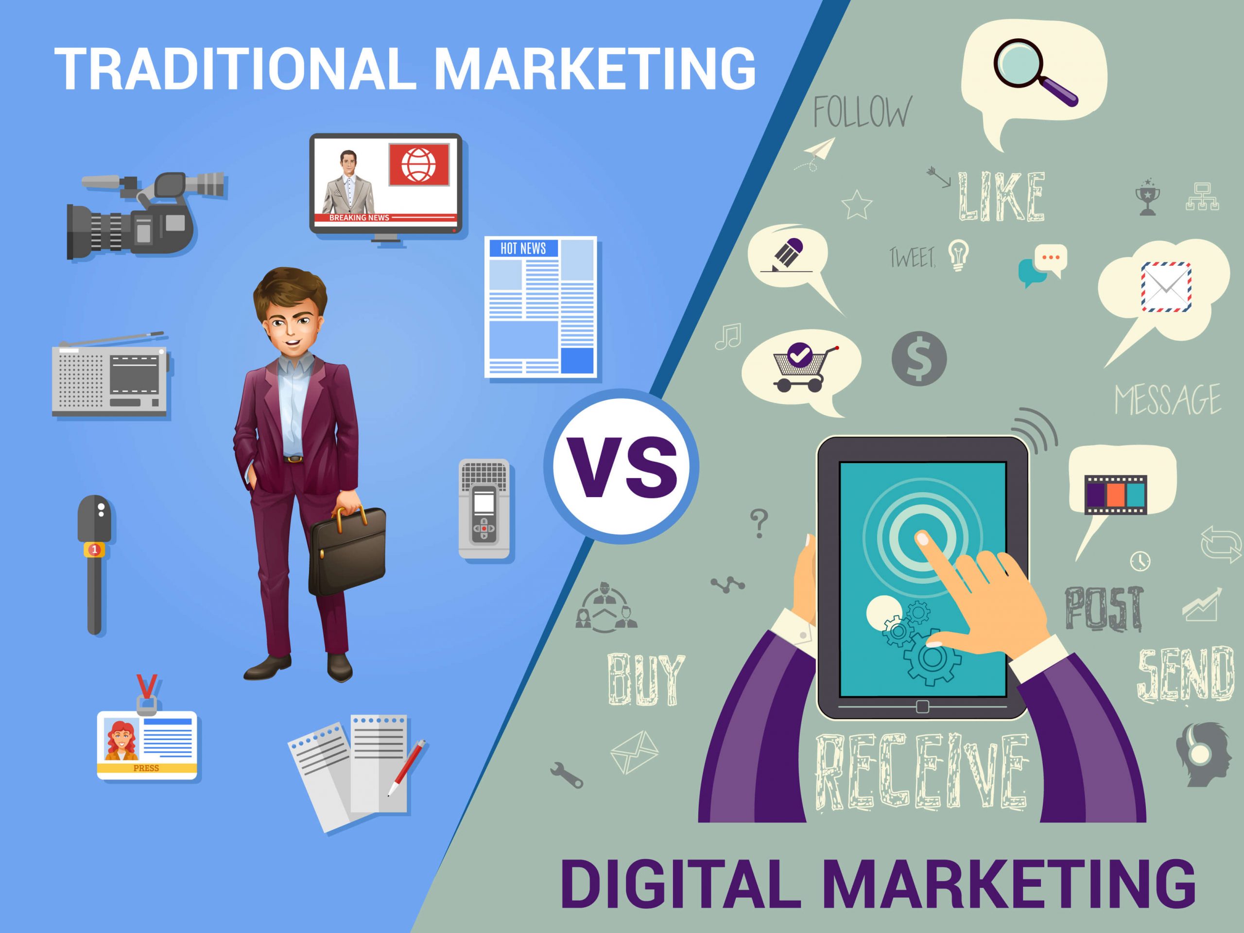 Traditional Marketing vs Digital Marketing Can Work Together?